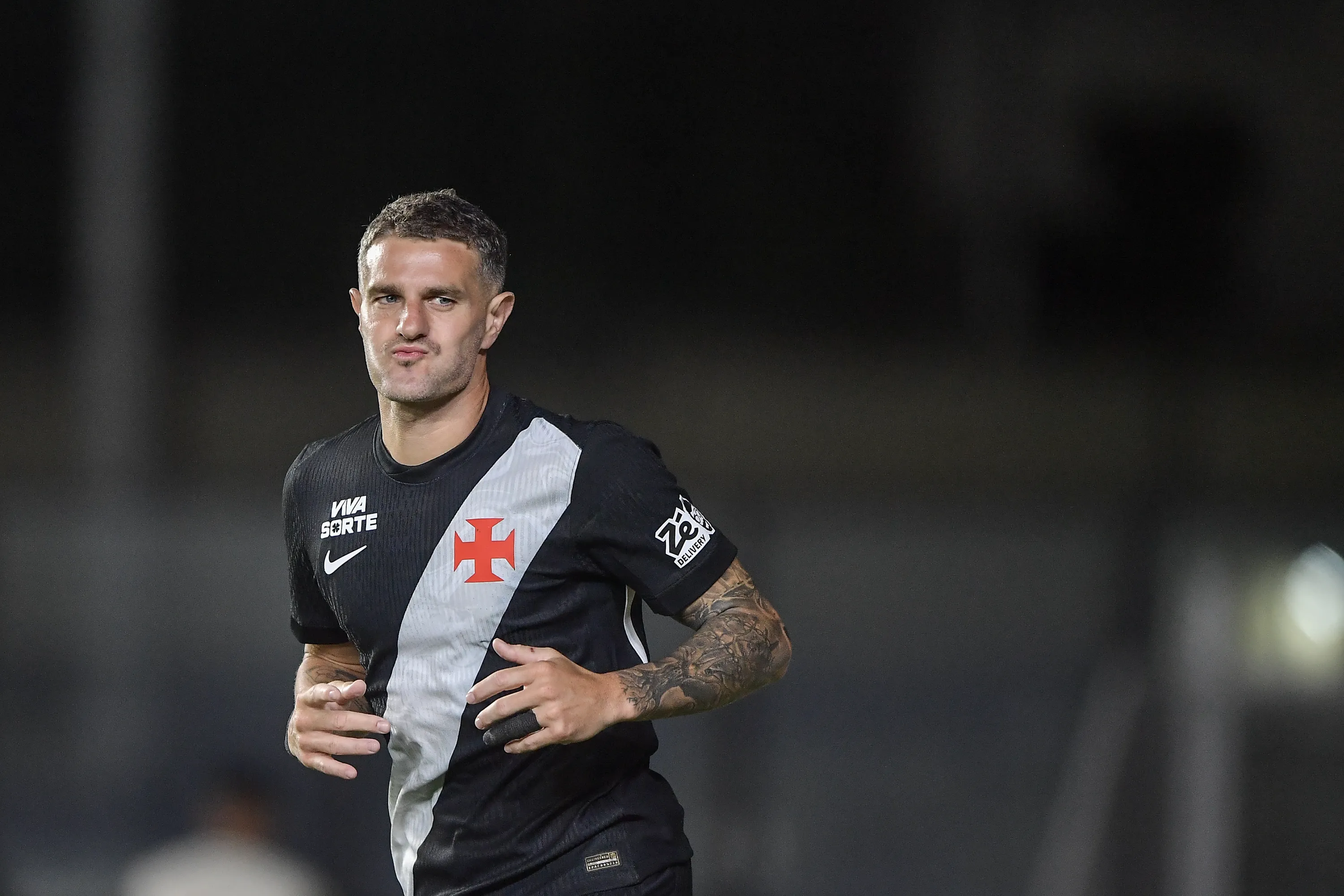 Vegetti jogador do Vasco durante partida contra o Marica no estadio Sao Januario pelo campeonato Carioca 2026. Foto: Thiago Ribeiro/AGIF