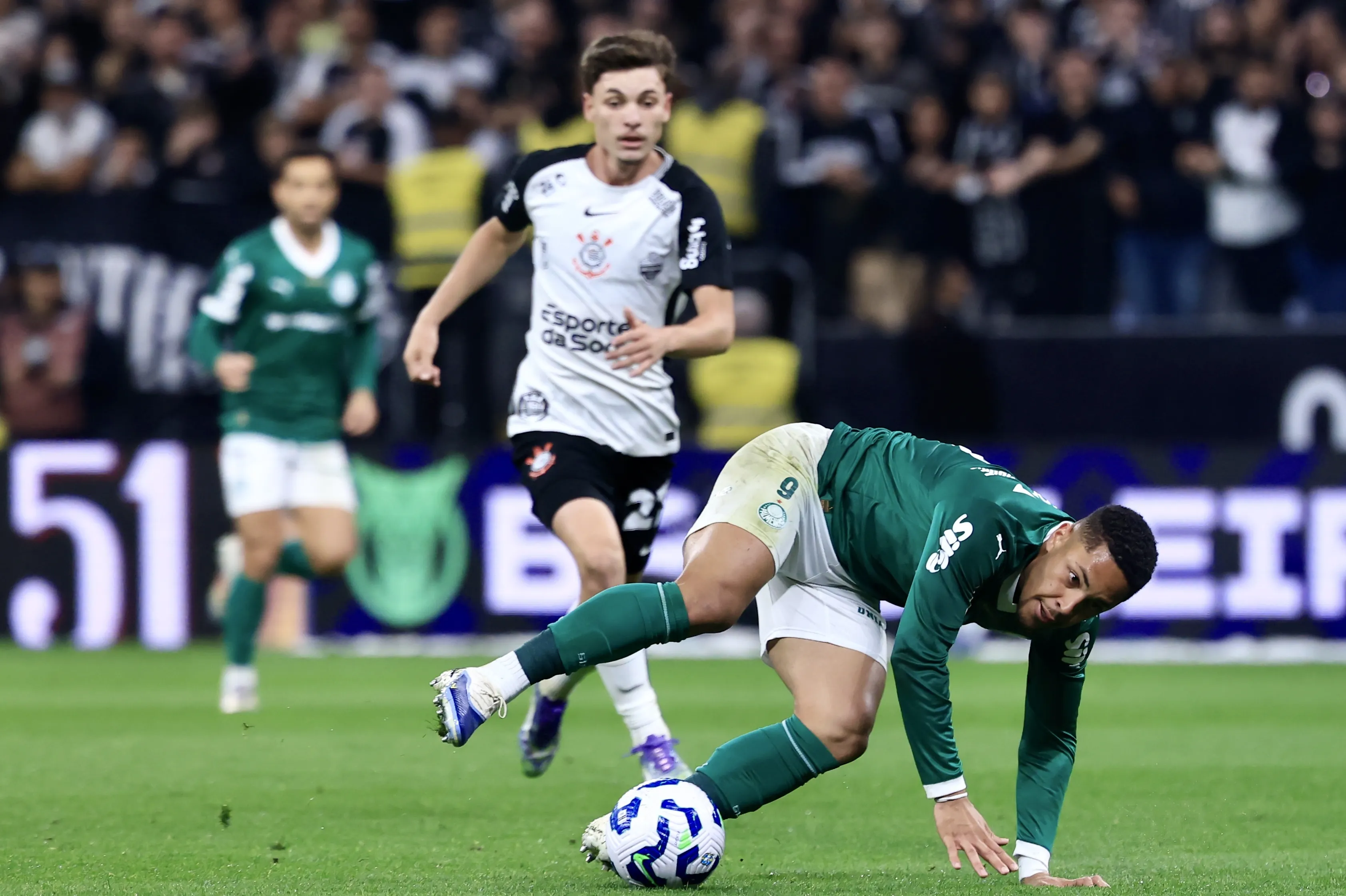 Corinthians levou a melhor sobre o Palmeiras nos clássicos de 2025. Foto: Marcello Zambrana/AGIF
