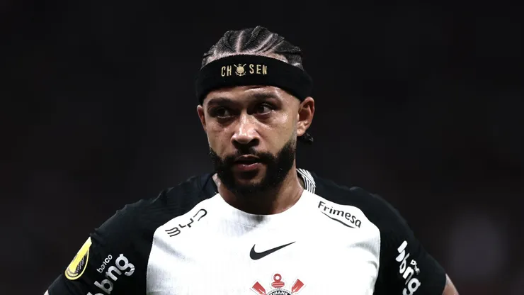 Memphis Depay em Corinthians x Palmeiras pelo Paulistão 2026. Foto: Marcello Zambrana/AGIF