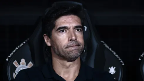 Abel Ferreira tecnico do Palmeiras durante partida contra o Corinthians no estadio Arena Corinthians pelo campeonato Paulista 2026. Foto: Marcello Zambrana/AGIF
