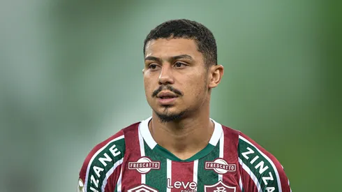Andre jogador do Fluminense durante partida contra o Palmeiras no estadio Maracana pelo campeonato Brasileiro A 2024. 
