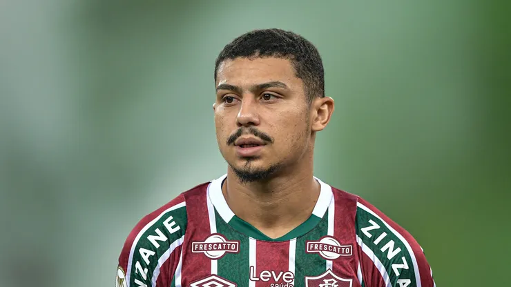 Andre jogador do Fluminense durante partida contra o Palmeiras no estadio Maracana pelo campeonato Brasileiro A 2024.
