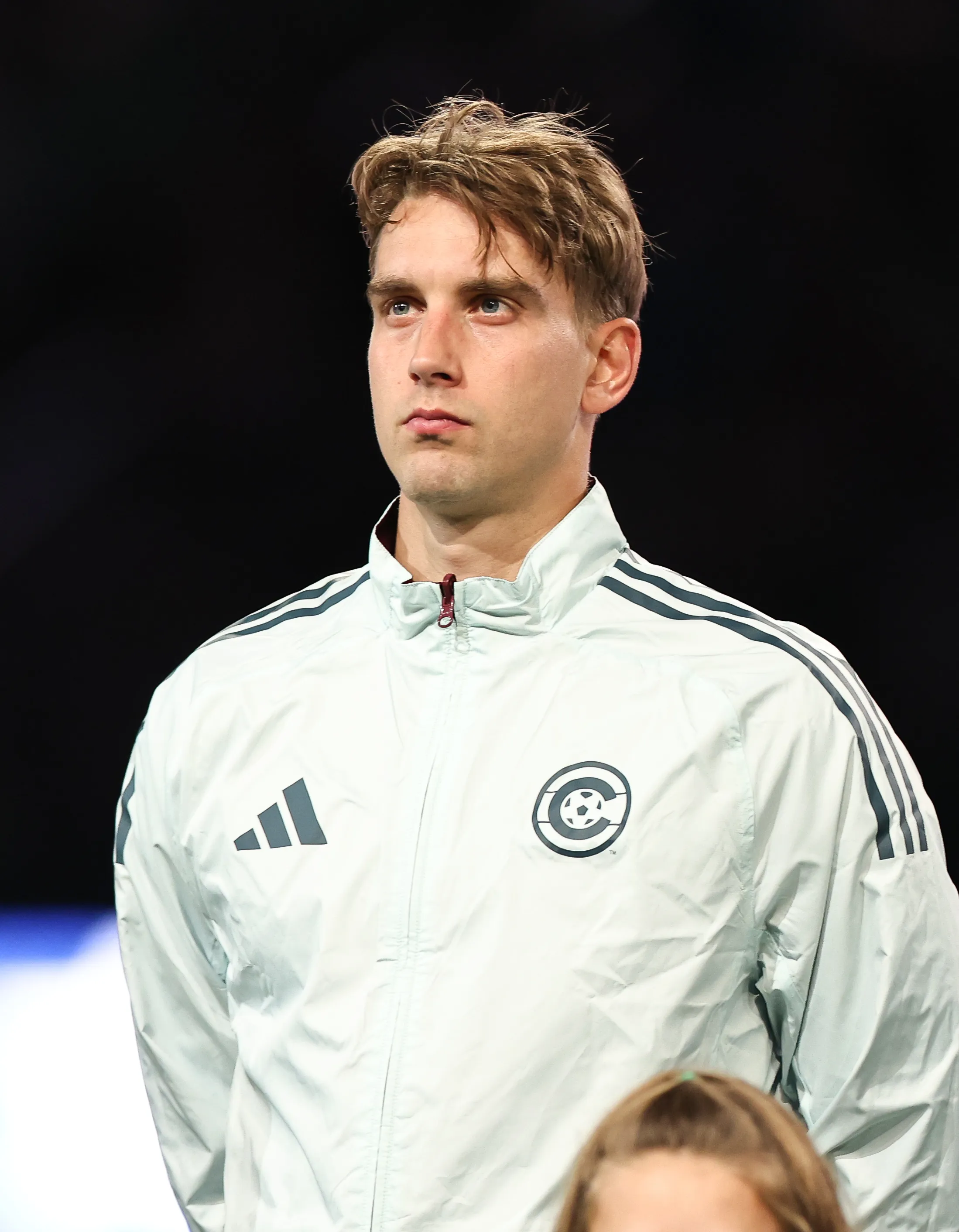 AUSTIN, TEXAS – MARCH 8: Andreas Maxso #5 of Colorado Rapids stands for his national anthem before to the MLS match between Austin FC and Colorado Rapids at Q2 Stadium on March 8, 2025 in Austin, Texas. (Photo by Omar Vega/Getty Images)