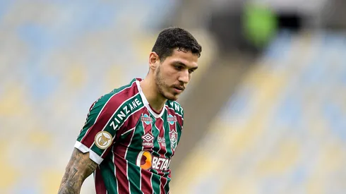 Nino jogador do Fluminense durante partida contra o Santos no estadio Maracana pelo campeonato Brasileiro A 2023. 
