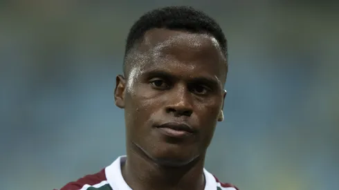 Jhon Arias ex-jogador do Fluminense durante partida contra o Union Espanola no estadio Maracana pelo campeonato Copa Sul-americana 2025. Foto: Jorge Rodrigues/AGIF
