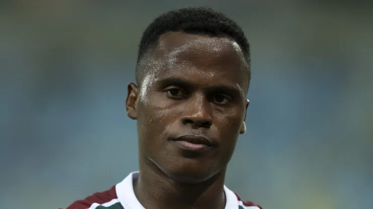 Jhon Arias ex-jogador do Fluminense durante partida contra o Union Espanola no estadio Maracana pelo campeonato Copa Sul-americana 2025. Foto: Jorge Rodrigues/AGIF
