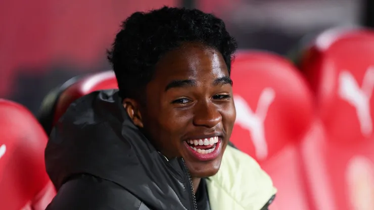 Endrick, ex-Palmeiras, vai retornar ao Real Madrid na próxima temporada. Foto: David Ramos/Getty Images