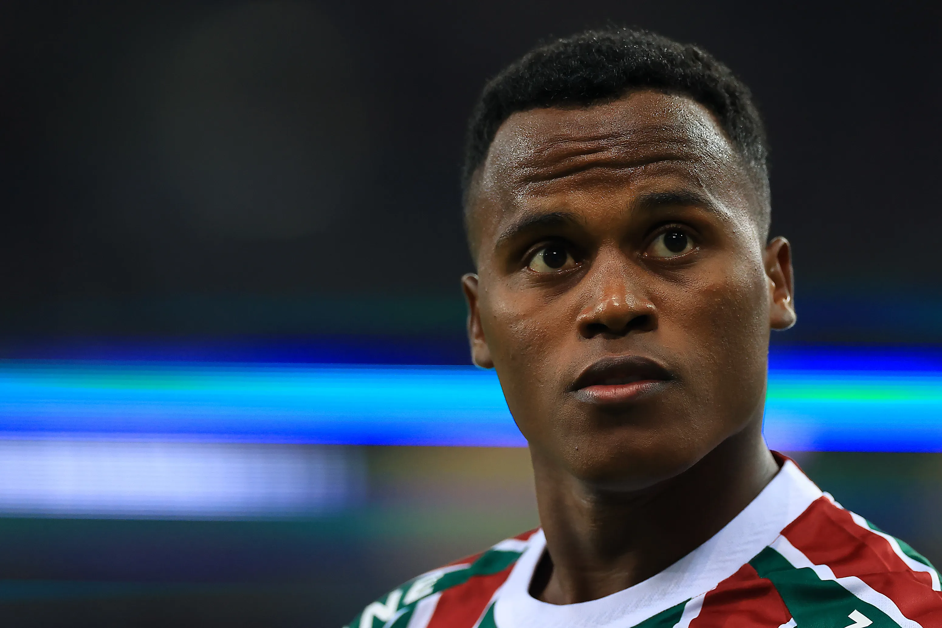 RIO DE JANEIRO, BRAZIL – MAY 24: Jhon Arias of Fluminense looks on during the match between Fluminense and Vasco Da Gama as part of Brasileirao 2025 at Maracana Stadium on May 24, 2025 in Rio de Janeiro, Brazil. (Photo by Buda Mendes/Getty Images)