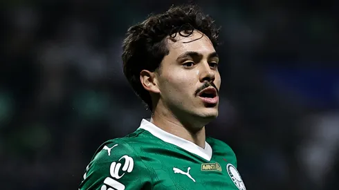 Maurício jogador do Palmeiras durante partida contra o Bahia no estádio Arena Allianz Parque pelo campeonato Brasileiro A 2025. Foto: Fabio Giannelli/AGIF
