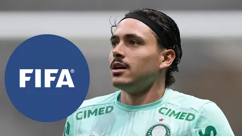 Maurício jogador do Palmeiras durante aquecimento antes da partida contra o Atlético no estadio Arena MRV pelo campeonato Brasileiro A 2026. Foto: Gilson Lobo/AGIF
