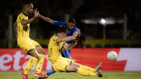Wanderson jogador do Cruzeiro durante partida contra o Mirassol no estadio Jose Maria de Campos Maia pelo campeonato Brasileiro A 2026. Foto: Vinicius Silva/AGIF