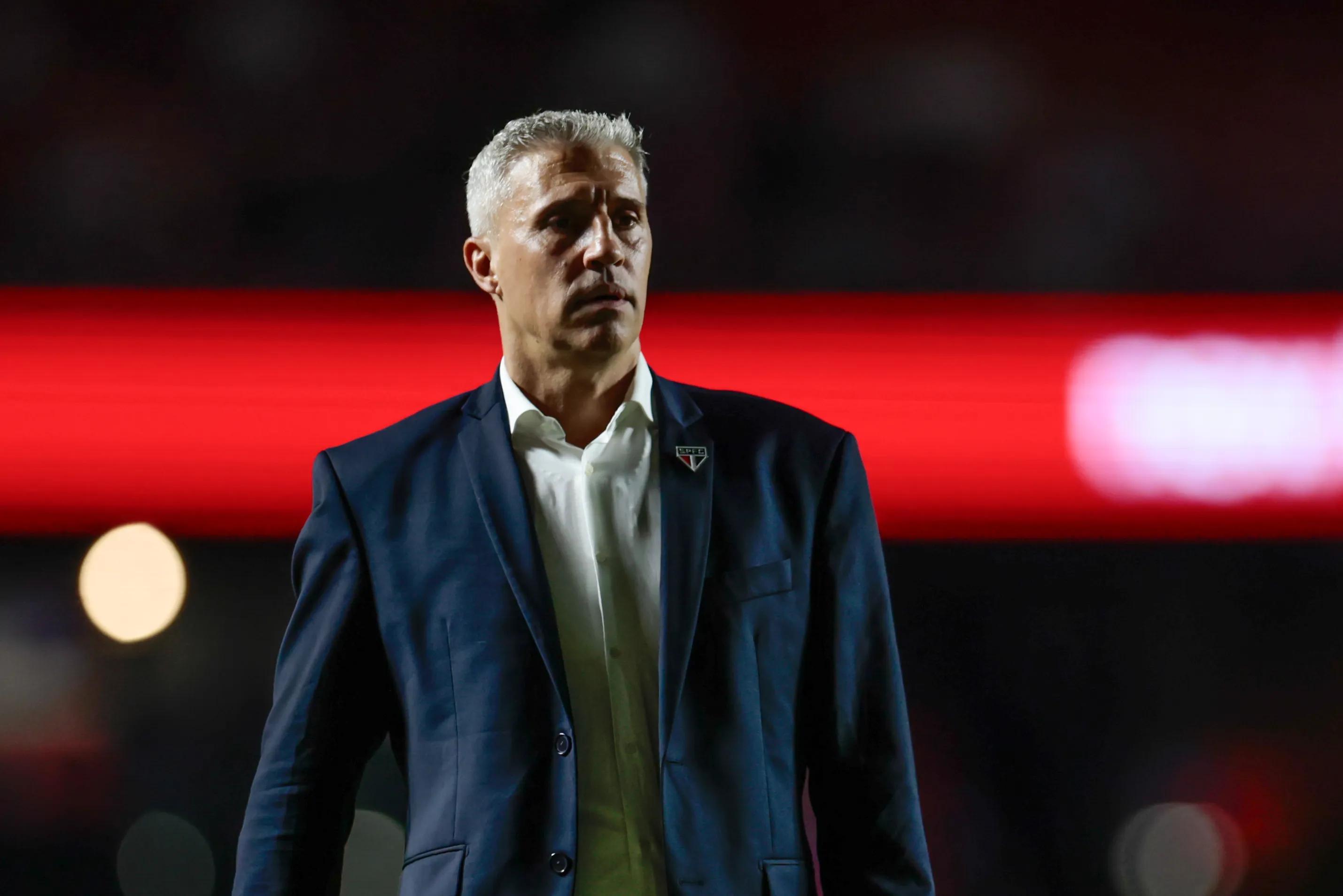 SP – SAO PAULO – 11/02/2026 – BRASILEIRO A 2026, SAO PAULO X GREMIO – Hernan Crespo tecnico do Sao Paulo durante partida contra o Gremio no estadio Morumbi pelo campeonato Brasileiro A 2026. Foto: Marcello Zambrana/AGIF