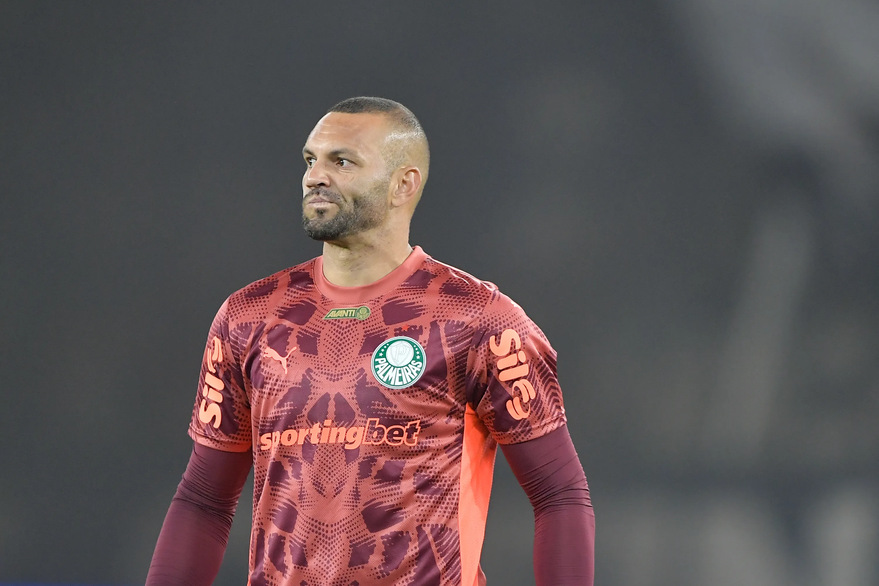 RJ – RIO DE JANEIRO – 17/08/2025 – BRASILEIRO A 2025, BOTAFOGO X PALMEIRAS – Weverton goleiro do Palmeiras durante partida contra o Botafogo no estadio Engenhao pelo campeonato Brasileiro A 2025. Foto: Thiago Ribeiro/AGIF