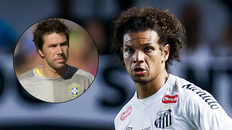 Willian Arão processa o ex-goleiro Doni. Fotos: Ross Dettman e Ricardo Moreira - Getty Images