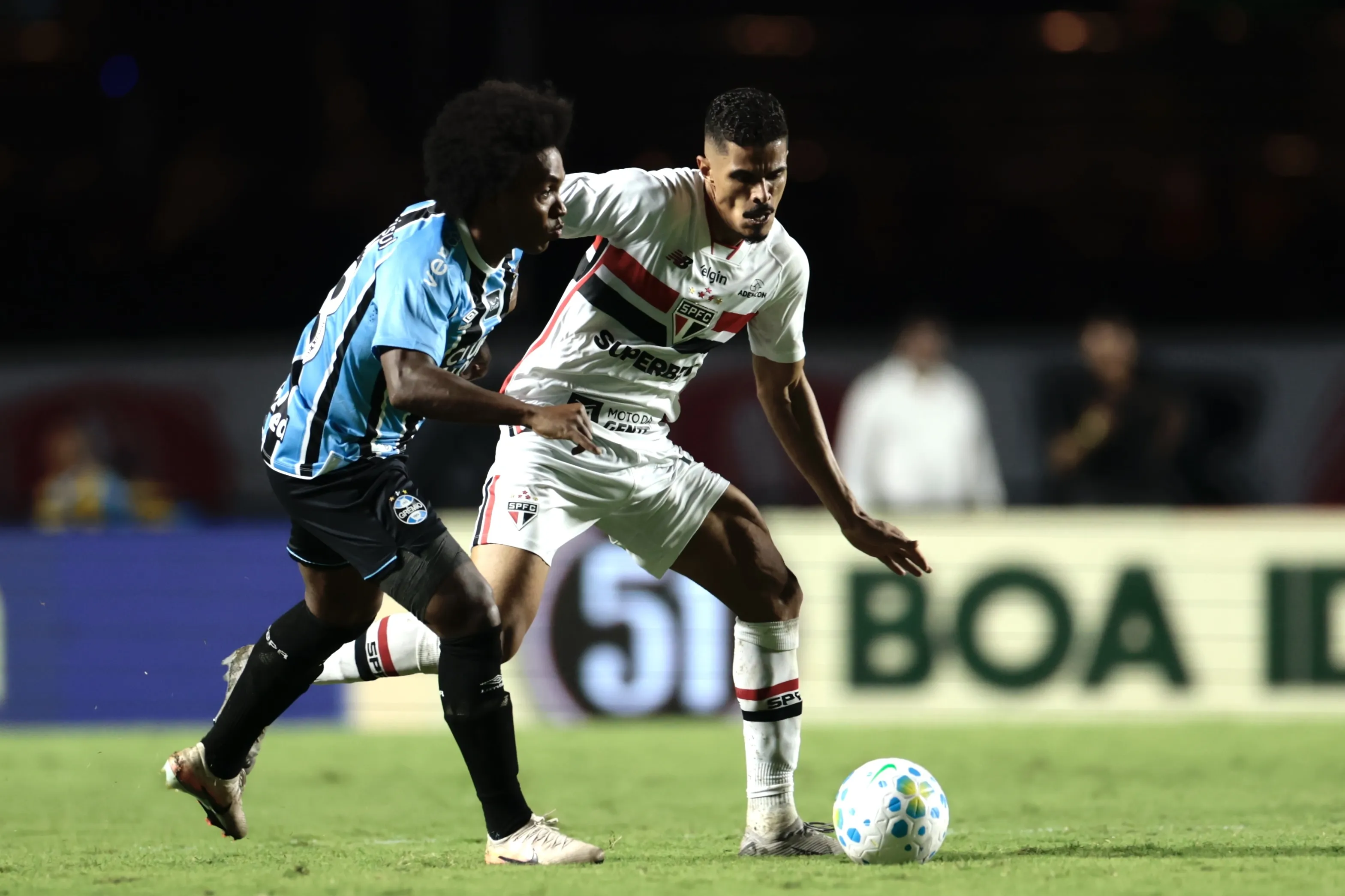 Willian em São Paulo x Grêmio pelo campeonato Brasileiro A 2026. Foto: Marcello Zambrana/AGIF