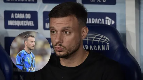 Martin Anselmi técnico do Botafogo durante partida contra o Fluminense/ Neto goleiro do Botafogo durante partida contra o Fluminense (Imagem: Thiago Ribeiro/AGIF)