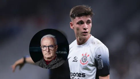 Breno Bidon jogador do Corinthians durante partida contra o Fortaleza/ Dorival Jr. técnico do Corinthians durante partida contra o Palmeiras (Imagem: Ettore Chiereguini/AGIF/ Marcello Zambrana/AGIF)