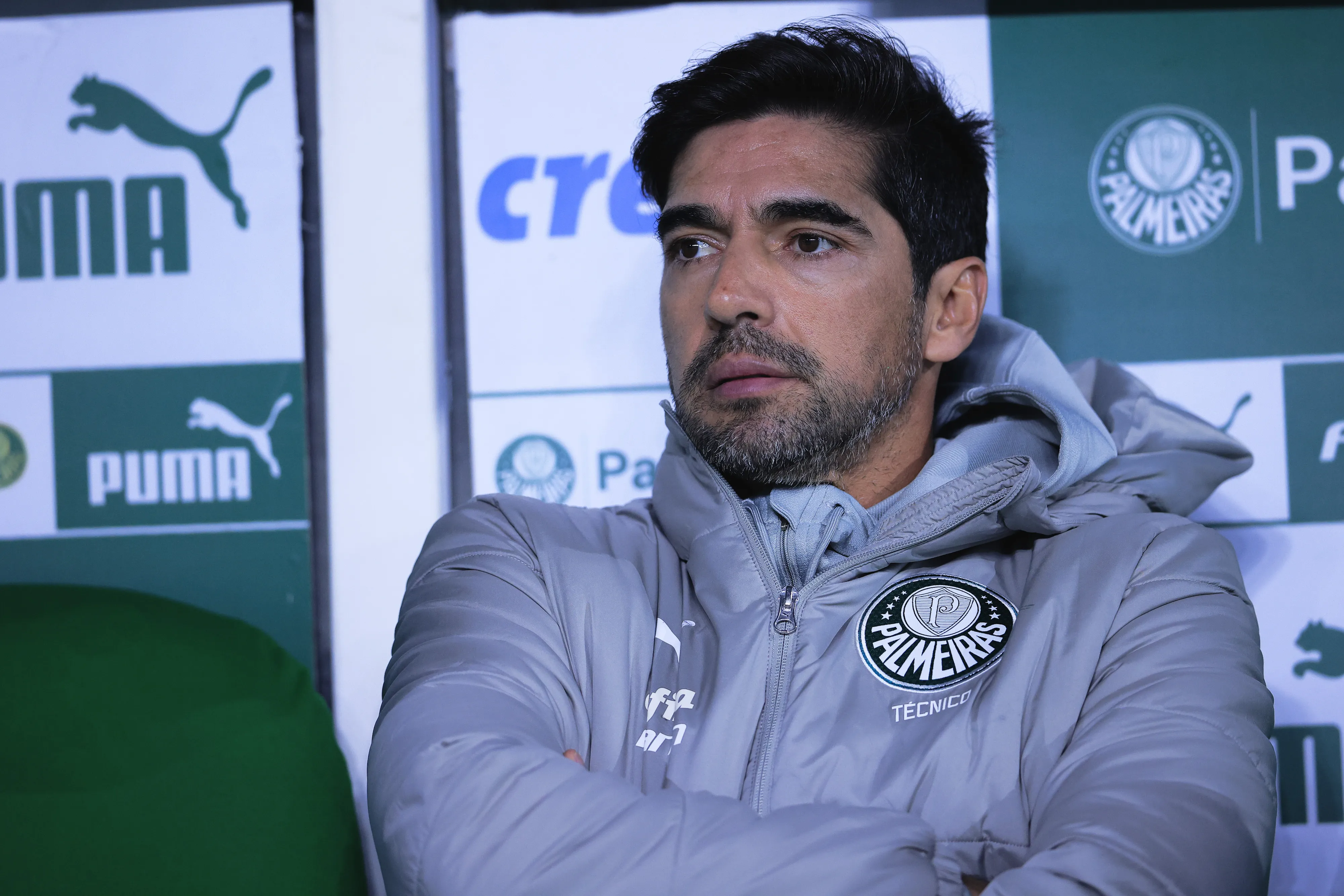 SP – SAO PAULO – 20/07/2024 – BRASILEIRO A 2024, PALMEIRAS X CRUZEIRO – Abel Ferreira tecnico do Palmeiras durante partida contra o Cruzeiro no estadio Arena Allianz Parque pelo campeonato Brasileiro A 2024. Foto: Ettore Chiereguini/AGIF