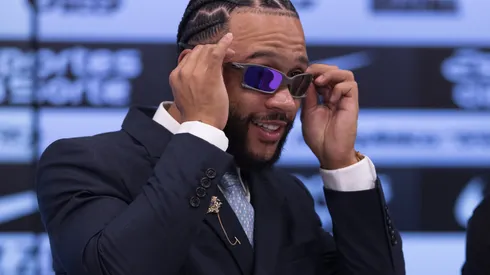 Memphis Depay em sua apresentação no Corinthians. Foto: Ettore Chiereguini/AGIF