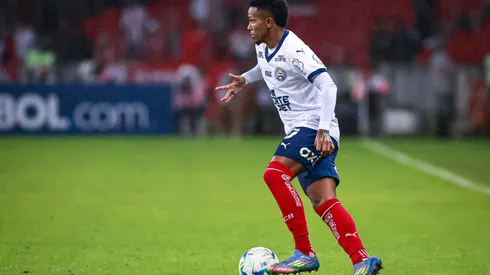 Kayky jogador do Bahia durante partida contra o Internacional no estadio Beira-Rio pelo campeonato Copa Libertadores 2025. Foto: Maxi Franzoi/AGIF