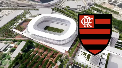 Projeto do Estádio do Flamengo no terreno do Gasômetro (Imagem: Reproduçã/Flamengo)