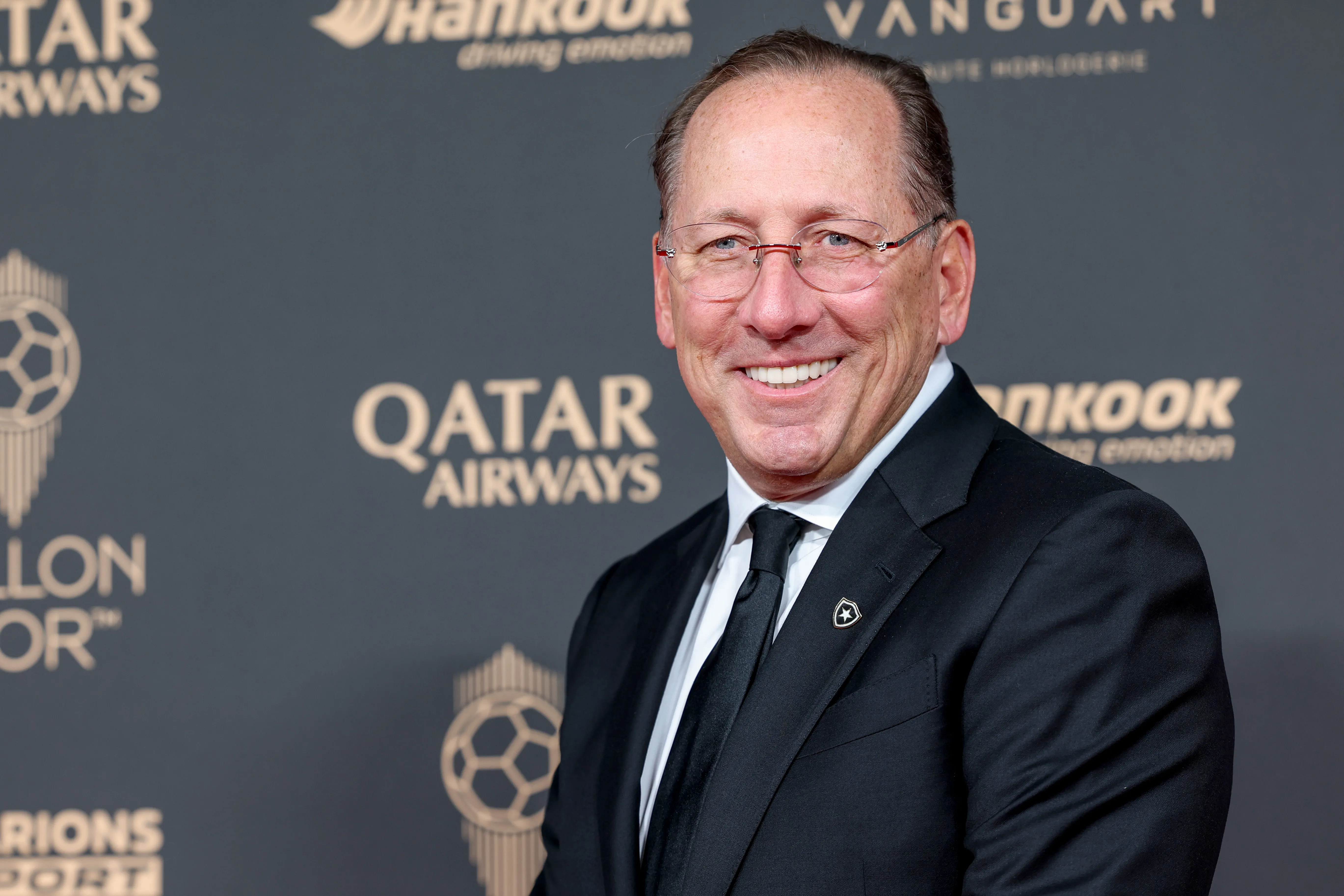 John Textor attends the 69th Ballon D’Or Photocall at Theatre Du Chatelet on September 22, 2025 in Paris, France. (Photo by Pascal Le Segretain/Getty Images)