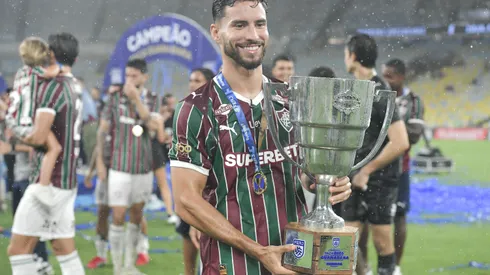 Martinelli Jogador do Fluminense comemora vitoria ao final da partida contra o Marica no estadio Maracana pelo campeonato Carioca 2026. Foto: Thiago Ribeiro/AGIF