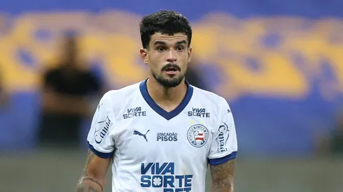 Cauly jogador do Bahia durante a partida contra o Retro na Arena de Pernambuco, pela Copa do Brasil 2025. Foto: Marlon Costa/AGIF