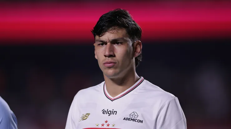 Ferraresi jogador do Sao Paulo durante partida contra o Corinthians no estadio Morumbi pelo campeonato Brasileiro A 2025. Foto: Ettore Chiereguini/AGIF