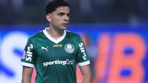 Bruno Rodrigues jogador do Palmeiras durante partida contra o Juventude no estadio Arena Allianz Parque pelo campeonato Brasileiro A 2025. Foto: Ettore Chiereguini/AGIF