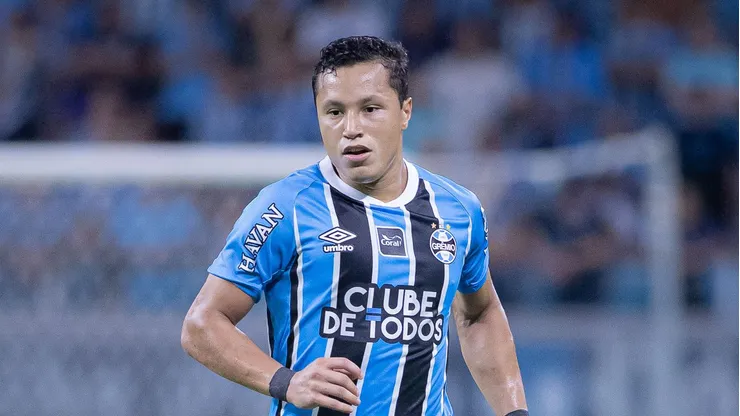 Marlon jogador do Gremio durante partida contra o Juventude no estadio Arena do Gremio pelo campeonato Gaucho 2026. Foto: Maxi Franzoi/AGIF