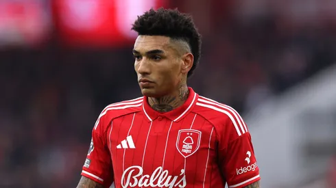 Igor Jesus of Nottingham Forest looks on during the Premier League match between Nottingham Forest and Crystal Palace at the City Ground on February 01, 2026 in Nottingham, England. (Photo by David Rogers/Getty Images)