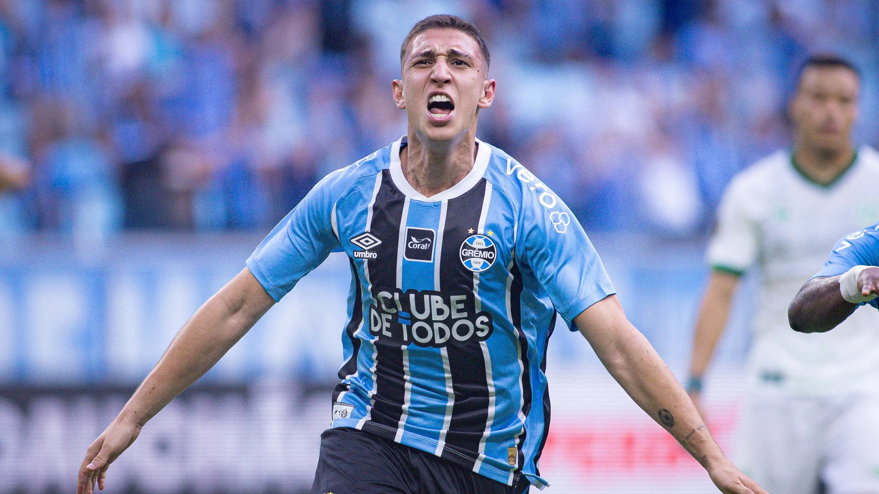 Monsalve, meia do Grêmio. Foto: Maxi Franzoi/AGIF