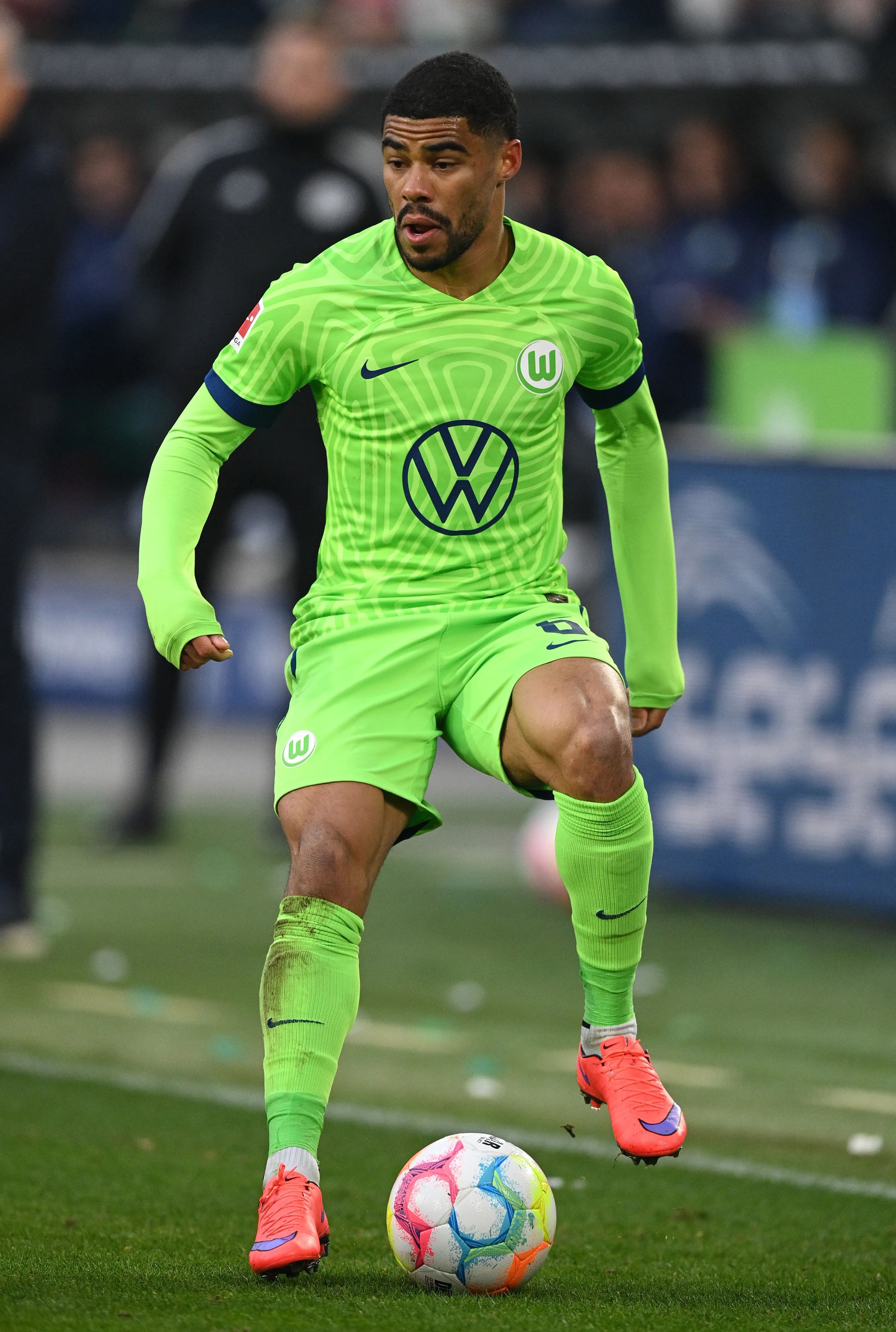 WOLFSBURG, GERMANY – JANUARY 21: Paulo Otávio of Wolfsburg in action during the Bundesliga match between VfL Wolfsburg and Sport-Club Freiburg at Volkswagen Arena on January 21, 2023 in Wolfsburg, Germany. (Photo by Stuart Franklin/Getty Images)