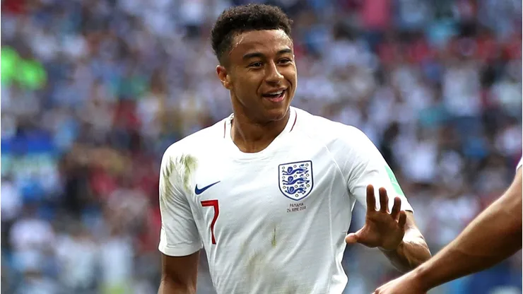 Jesse Lingard em campo pela seleção da Inglaterra. (Photo by Clive Brunskill/Getty Images)