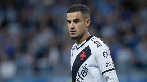 Philippe Coutinho jogador do Vasco durante partida contra o Gremio no estadio Arena do Gremio pelo campeonato Brasileiro A 2025.