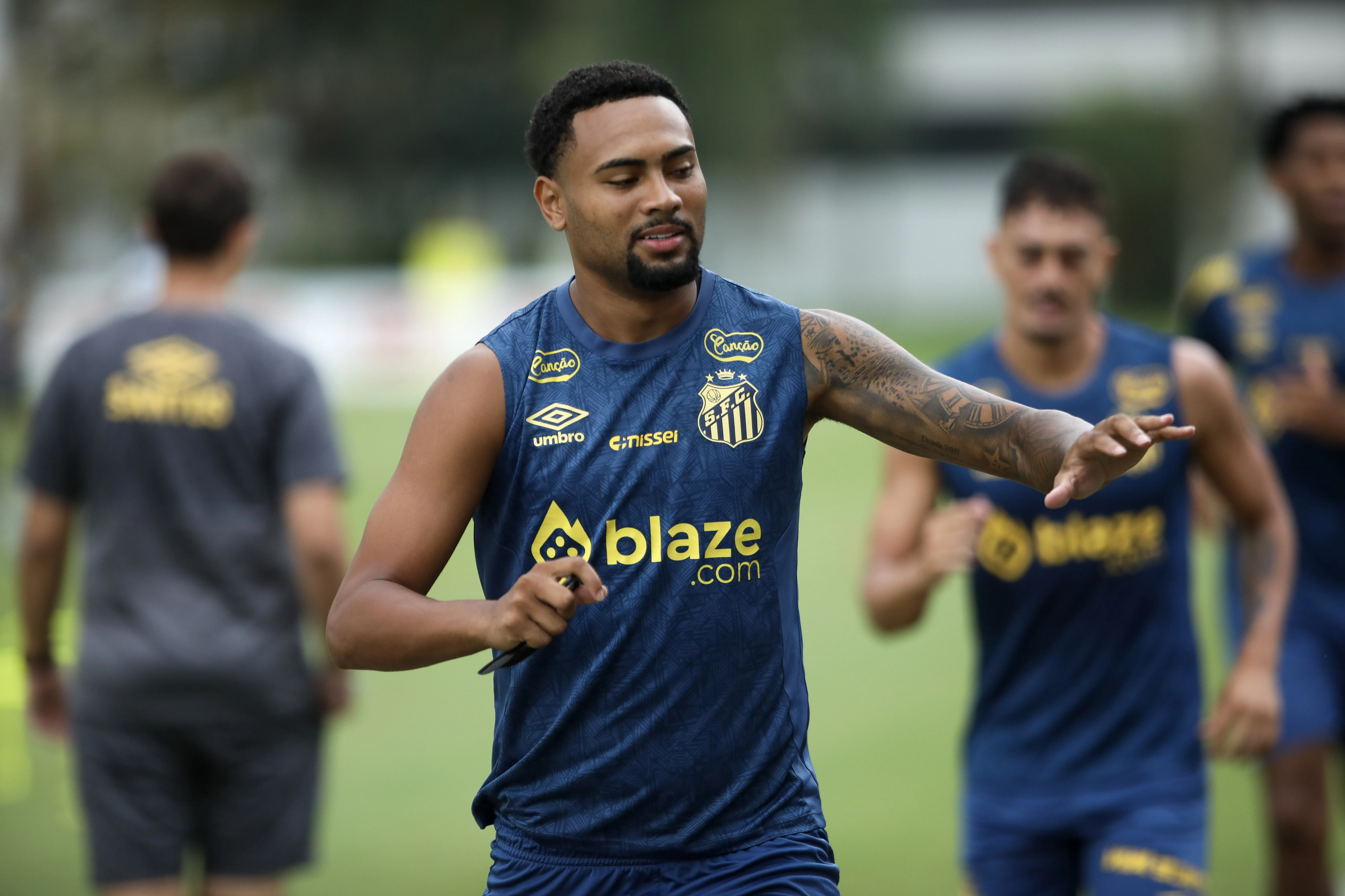 Wendel Silva no Santos, em 2025. Foto: Reinaldo Campos/AGIF