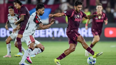 Paquetá em Lanús x Flamengo pela Recopa Sul-Americana. Foto: Marcelo Endelli/Getty Images