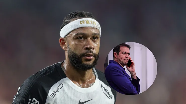 Memphis jogador do Corinthians durante partida contra o Athletico-PR no estádio Arena da Baixada pelo campeonato Brasileiro A 2026. Foto: Hedeson Alves/AGIF/ Fabio Giannelli/AGIF)