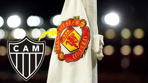 A detailed view of the corner flag inside the stadium prior to the Premier League match between Manchester United and Wolverhampton Wanderers at Old Trafford on December 30, 2025 in Manchester, England. (Photo by Michael Regan/Getty Images)
