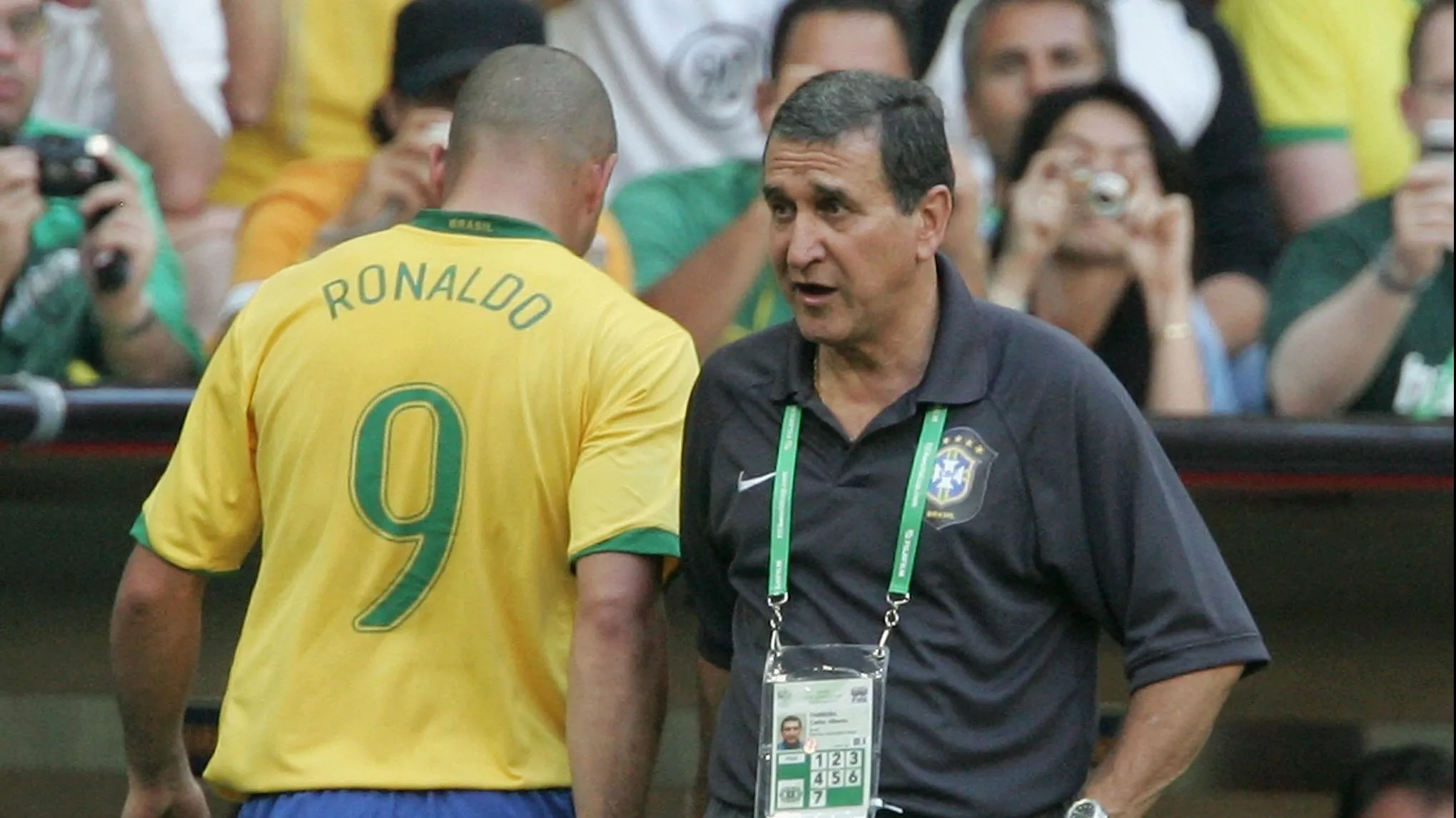 Parreira durante a Copa de 2006. Foto: Phil Cole/Getty Images