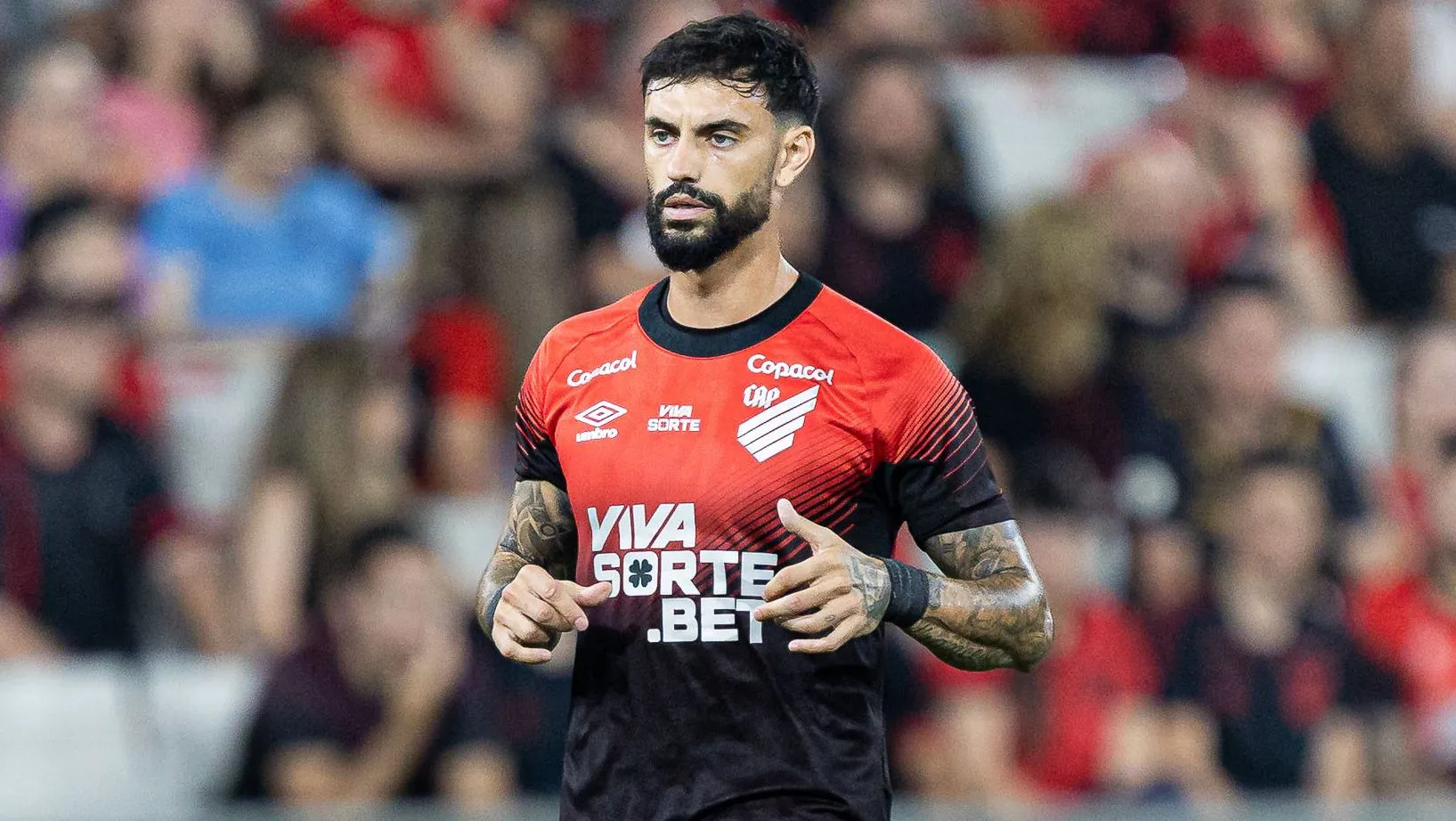 Mastriani, atacante do Athletico-PR. Foto: Paulo De Tarso/AGIF