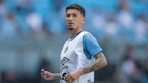 Dodi jogador do Gremio durante partida contra o Mirassol no estadio Arena do Gremio pelo campeonato Brasileiro A 2025. Foto: Liamara Polli/AGIF