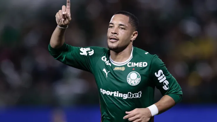 Vitor Roque em Palmeiras x Capivariano pelo Paulistão 2026. Foto: Marcello Zambrana/AGIF