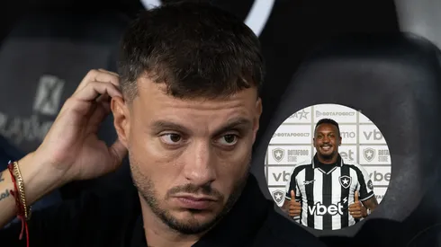 Martín Anselmi técnico do Botafogo durante partida contra o Bangu / Apresentação de Edenilson no Botafogo (Imagem: Jorge Rodrigues/AGIF/ Vítor Silva/Botafogo)