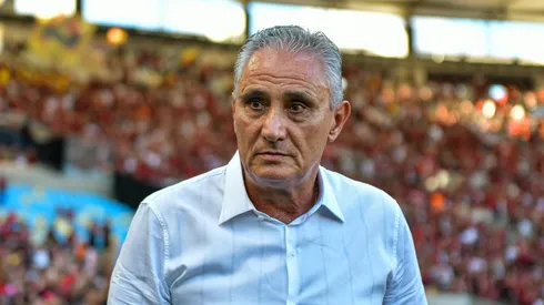 Tite tecnico do Flamengo durante partida contra o Nova Iguacu no estadio Maracana pelo campeonato Carioca 2024.