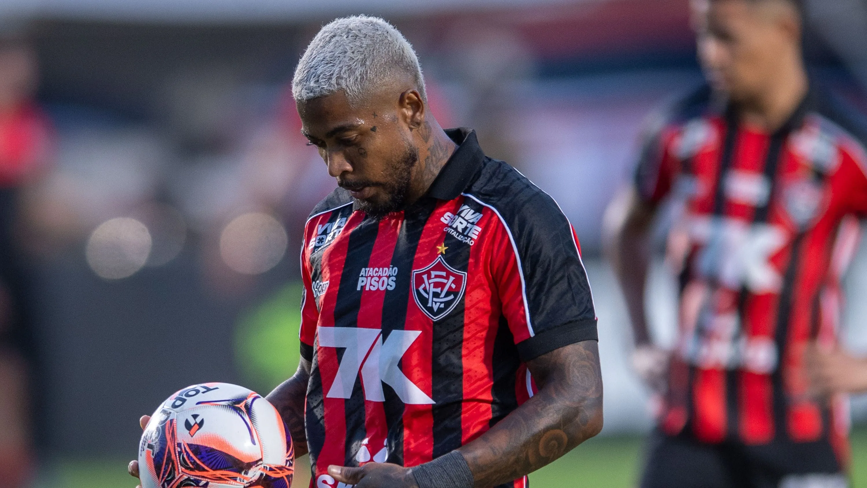 Marinho jogador do Vitoria durante partida contra o Galicia no estadio Pituacu pelo campeonato Baiano 2026. Foto: Jhony Pinho/AGIF