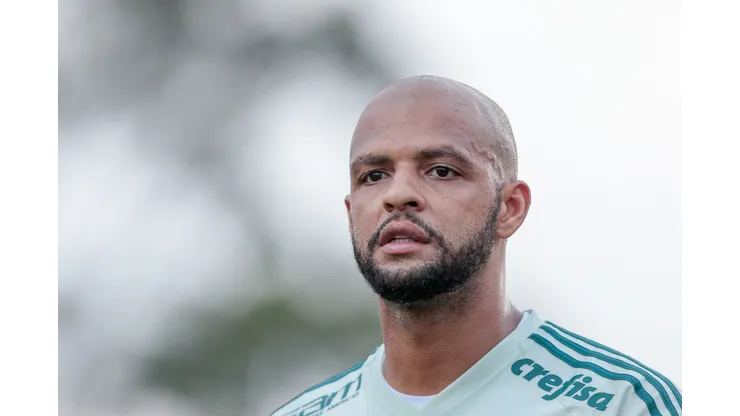 SP - Sao Paulo - 22/02/2018 - Treino do Palmeiras -Felipe Melo durante treino do Palmeiras no CT Academia de Futebol. Foto: Marcello Zambrana/AGIF