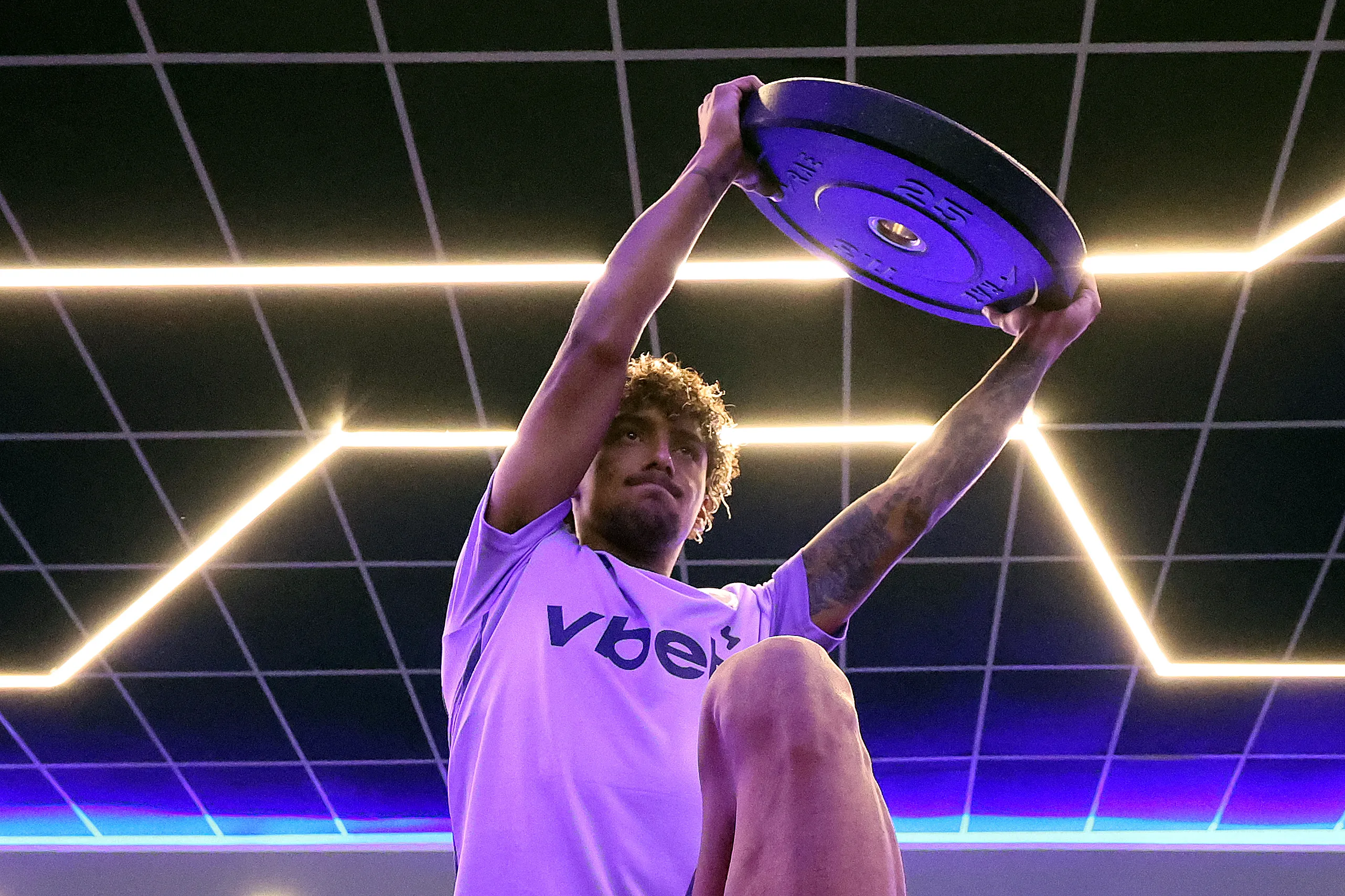 Medina treina no CT Espaço Lonier. Foto: Vítor Silva/Botafogo