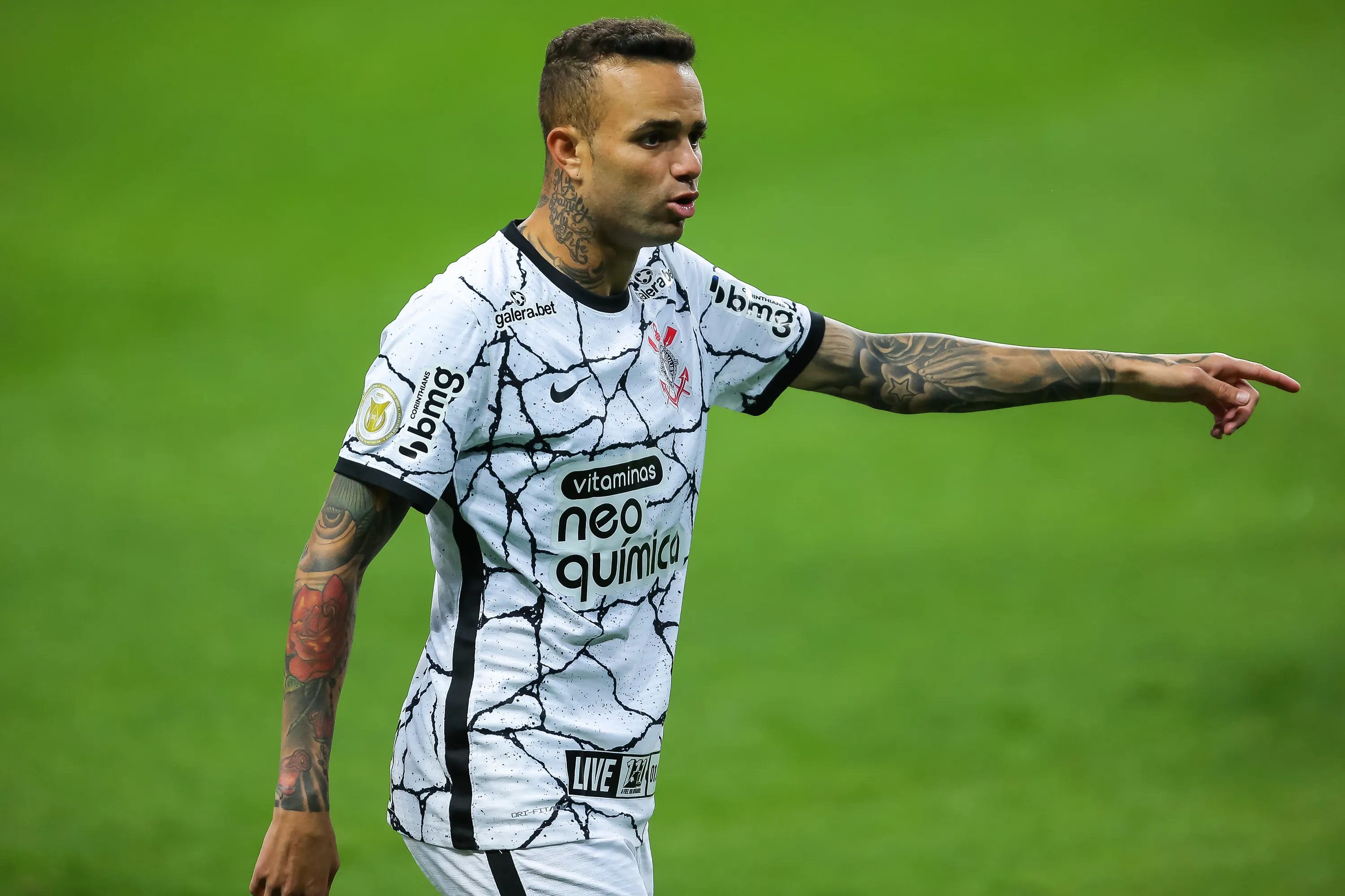 RS – Porto Alegre – 28/08/2021 – BRASILEIRO A 2021, GREMIO X CORINTHIANS – Luan jogador do Corinthians durante partida contra o Gremio no estadio Arena do Gremio pelo campeonato Brasileiro A 2021. Foto: Pedro H. Tesch/AGIF